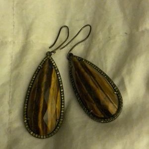 Susan Hanover tiger eye earring
